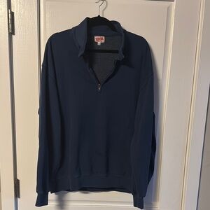 Madewell Blue Zip Up Sweater